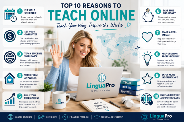 Top 10 Reason to Teach Online