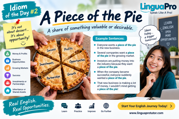Idiom of the Day #2: A Piece of the Pie